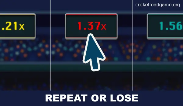 Start over in Cricket Road IN